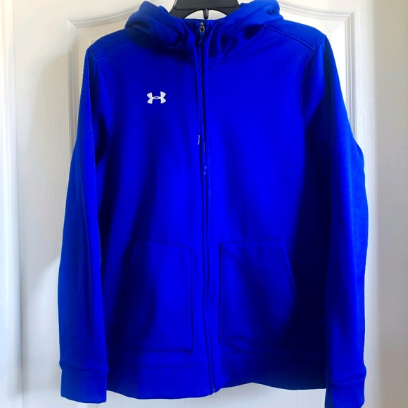 Under Armour Jackets & Coats Womens Ua Blue Zipup Small Poshmark